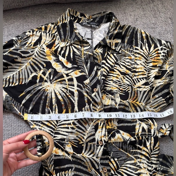 ZARA Tropical Maxi small Dress β Brand New Without Tag - Picture 10 of 12